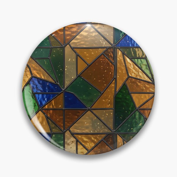 Item preview, Modern Luminous Stained Glass Geometric Pattern designed and sold by wallpapersarts.