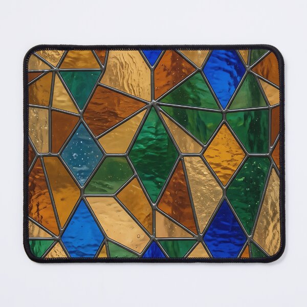 Item preview, Modern Luminous Stained Glass Geometric Pattern designed and sold by wallpapersarts.
