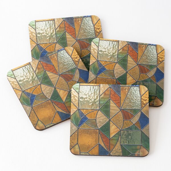 Item preview, Modern Luminous Stained Glass Geometric Pattern designed and sold by wallpapersarts.