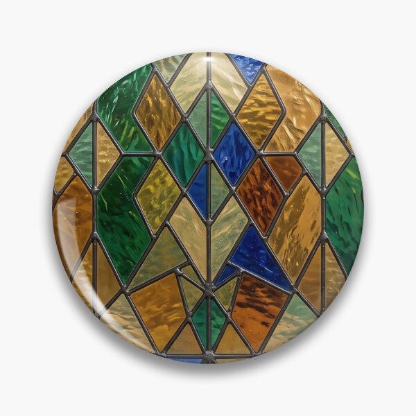 Item preview, Modern Luminous Stained Glass Geometric Pattern designed and sold by wallpapersarts.