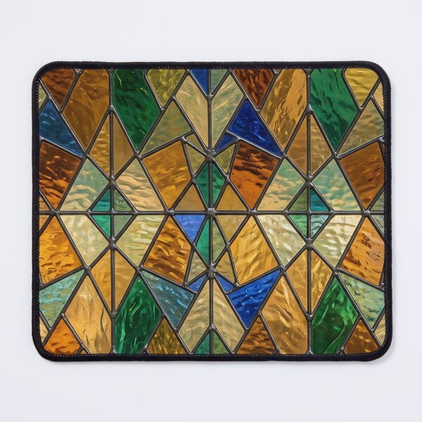 Item preview, Modern Luminous Stained Glass Geometric Pattern designed and sold by wallpapersarts.