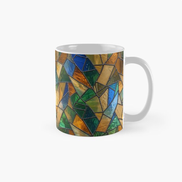 Item preview, Modern Luminous Stained Glass Geometric Pattern designed and sold by wallpapersarts.