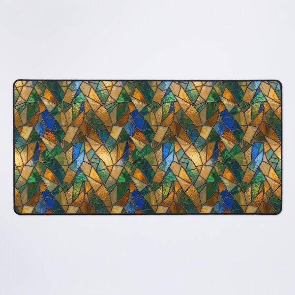 Item preview, Modern Luminous Stained Glass Geometric Pattern designed and sold by wallpapersarts.