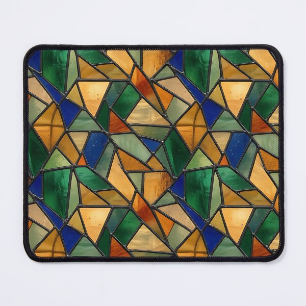 Item preview, Modern Luminous Stained Glass Geometric Pattern designed and sold by wallpapersarts.