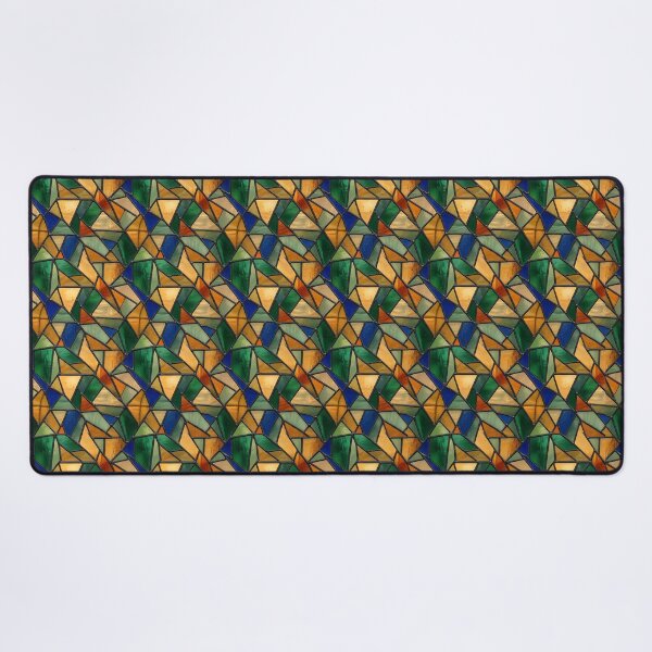 Item preview, Modern Luminous Stained Glass Geometric Pattern designed and sold by wallpapersarts.