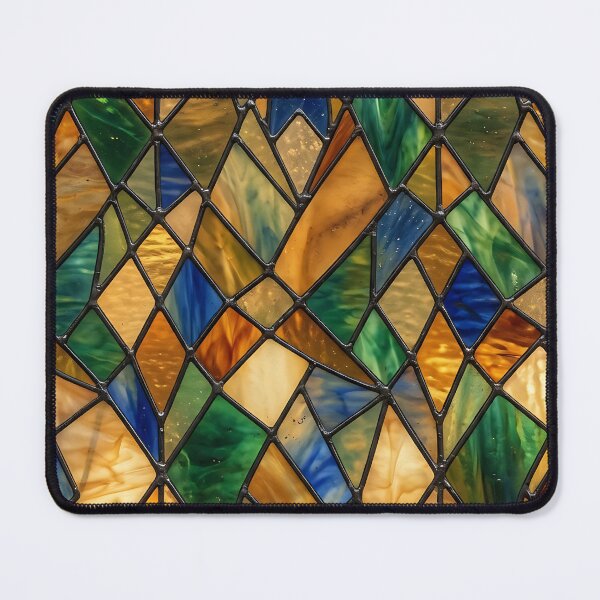Item preview, Modern Luminous Stained Glass Geometric Pattern designed and sold by wallpapersarts.