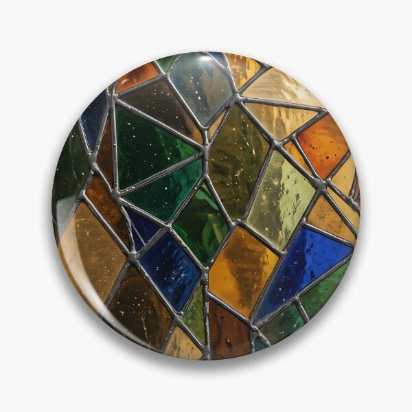 Item preview, Modern Luminous Stained Glass Geometric Pattern designed and sold by wallpapersarts.