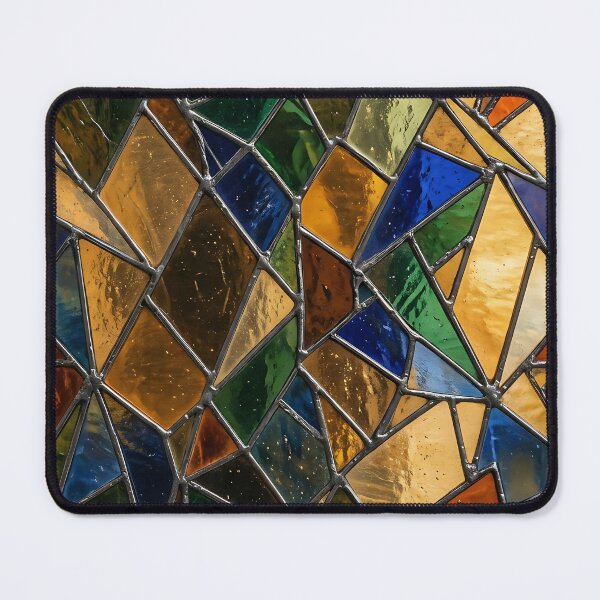 Item preview, Modern Luminous Stained Glass Geometric Pattern designed and sold by wallpapersarts.
