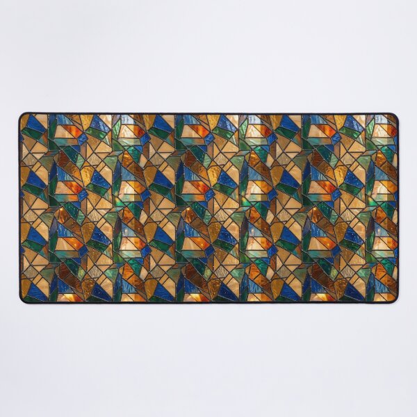 Item preview, Modern Luminous Stained Glass Geometric Pattern designed and sold by wallpapersarts.