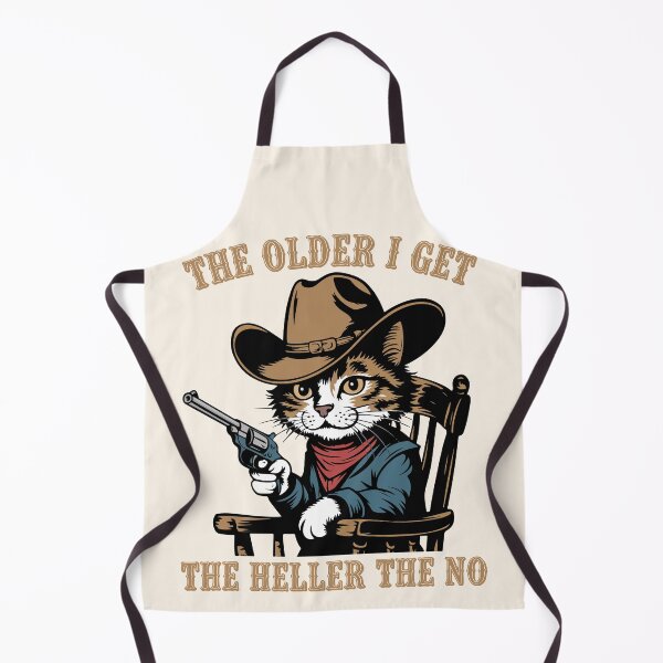 Item preview, Funny Cowboy Cat - The Older I Get The Heller The No designed and sold by legendaryskins.