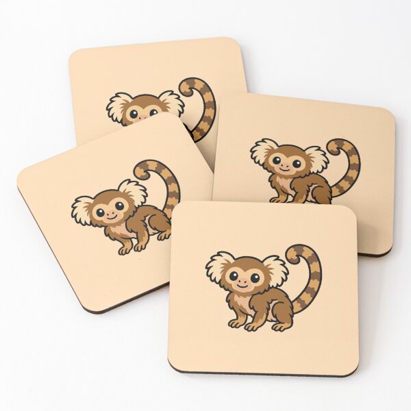 Item preview, Cute Cartoon Pygmy Marmoset designed and sold by WildlifeDoodle.