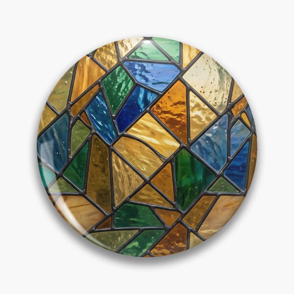 Item preview, Modern Luminous Stained Glass Geometric Pattern designed and sold by wallpapersarts.