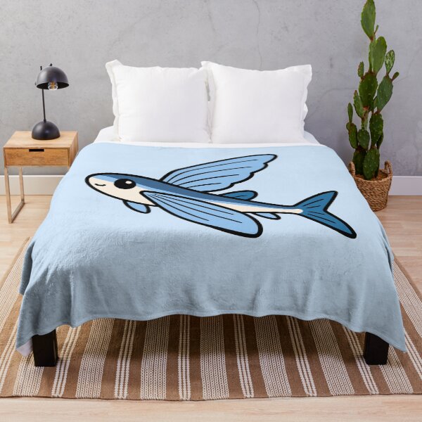 Item preview, Cute Cartoon Flying Fish designed and sold by WildlifeDoodle.