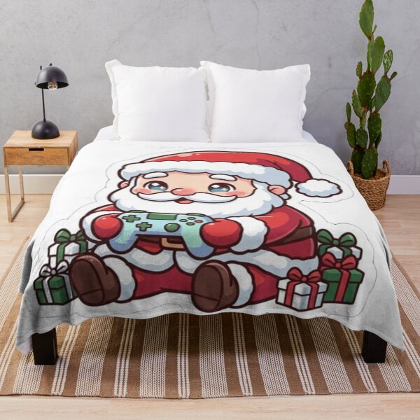 Item preview, Santa Claus likes to play video games. chibi designed and sold by samuzai.