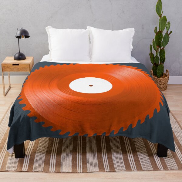 Item preview, Orange Vinyl Record Saw Blade Surreal Music Graphic designed and sold by peterdesigns.