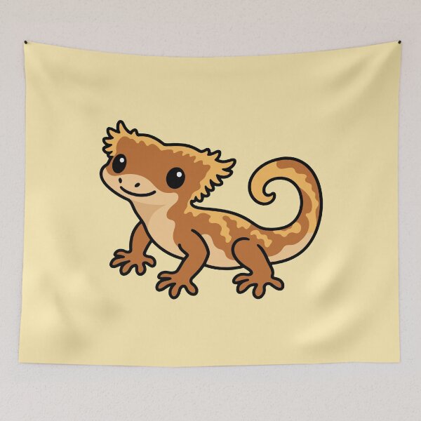 Item preview, Cute Cartoon Crested Gecko designed and sold by WildlifeDoodle.