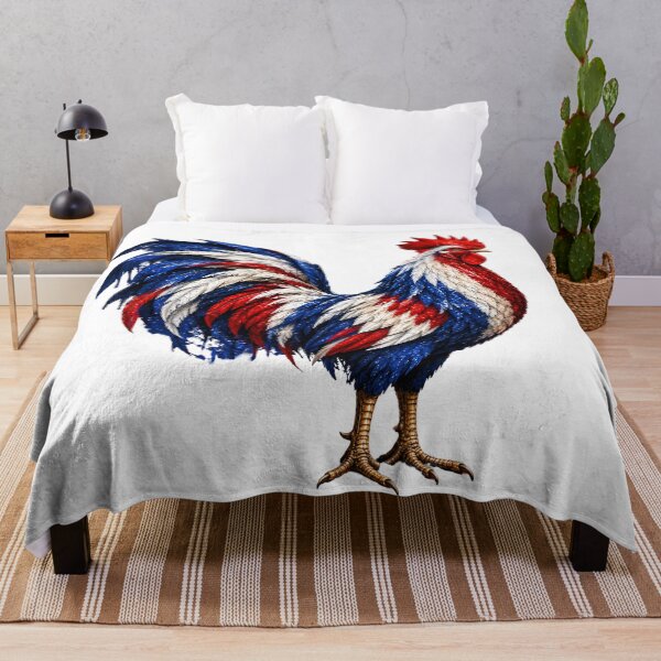 Item preview, French Rooster Art – France Flag Blue White & Red Patriotic Bird designed and sold by Graffiti Magic.
