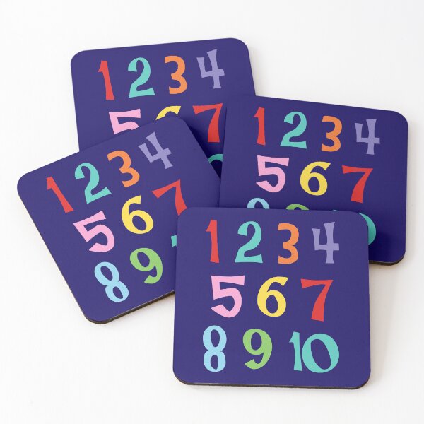 Item preview, colourful numbers designed and sold by creativemonsoon.