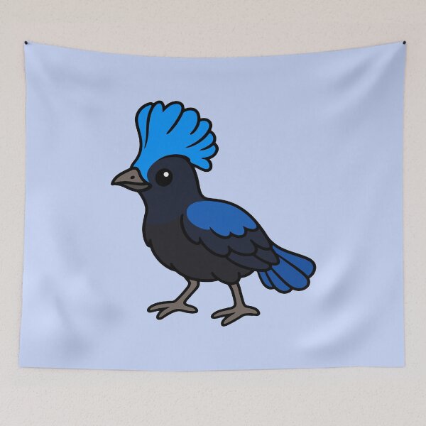 Item preview, Cute Cartoon Bowerbird designed and sold by WildlifeDoodle.