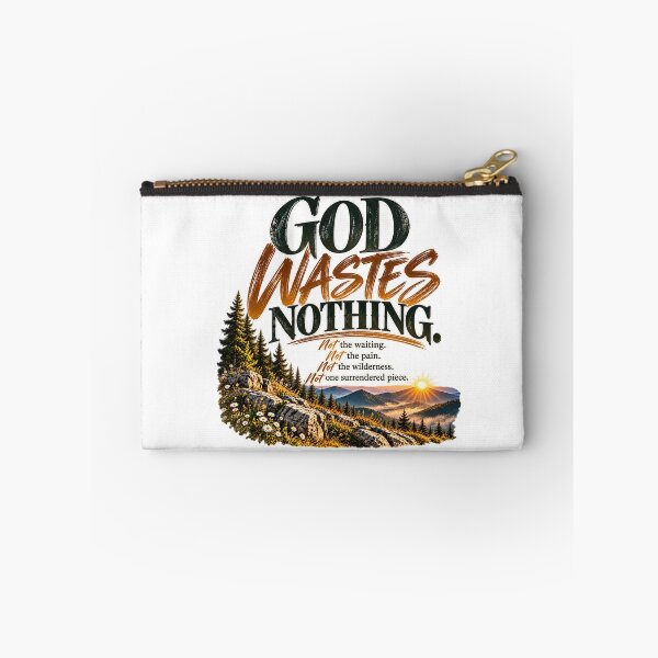 Item preview, God Wastes Nothing | Christian Encouragement & Faith Design designed and sold by ThinkOnThis.
