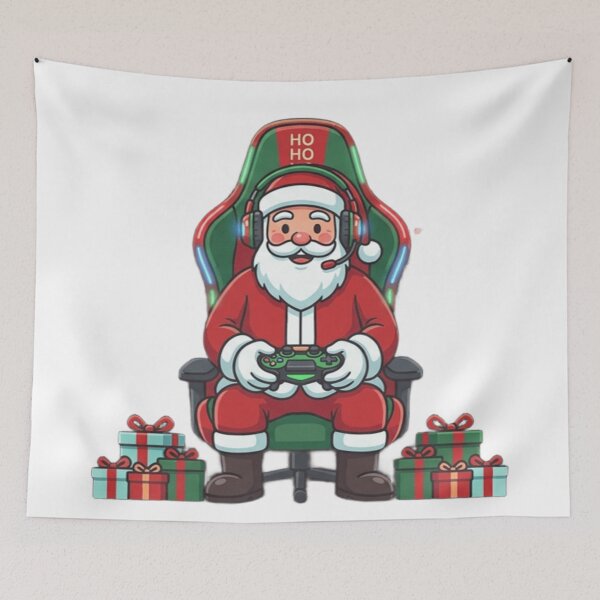 Item preview, Copy of Santa Claus likes to play video games. chibi designed and sold by samuzai.