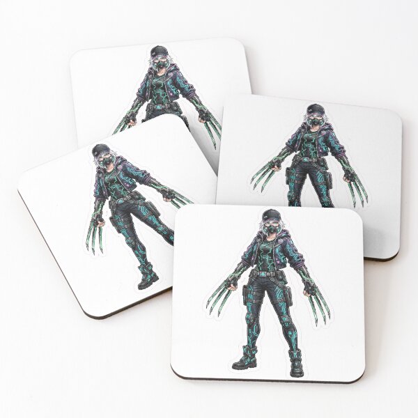 Item preview, Natalia Cyber Spectre Bold Comic Inks Sticker - Mobile Legends Fan Art designed and sold by Lesley D.