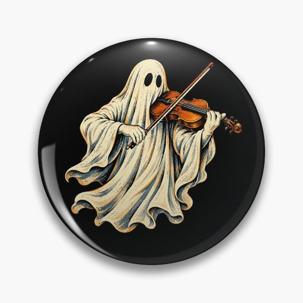 Item preview, Retro Ghost Violinist Playing Spooky Music Halloween designed and sold by Moizento.