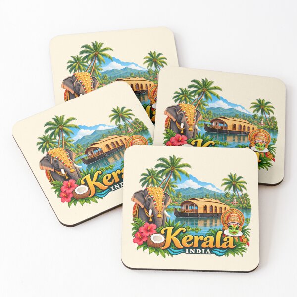 Item preview, Kerala, India - Tropical Backwaters and Cultural Heritage designed and sold by Myra365Art.