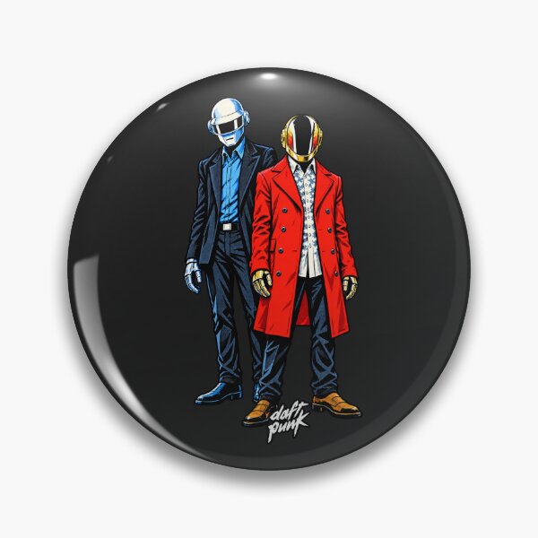 Item preview, Daft Punk Helmets Red Coat Blue Suit Robot Duo Iconic designed and sold by salmaousiri.