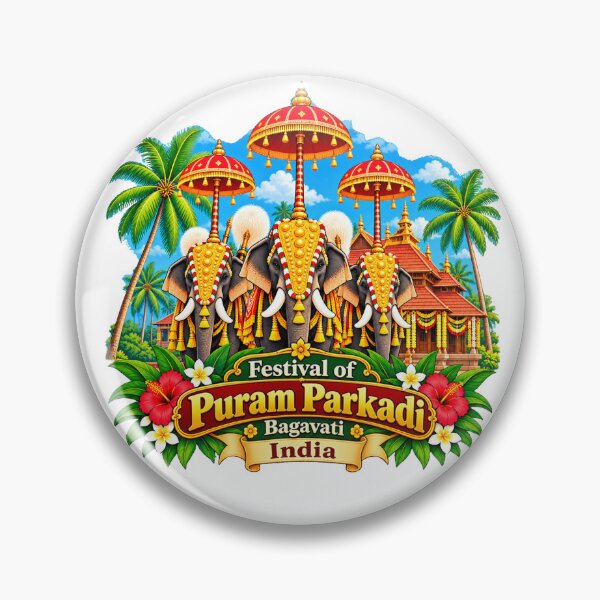 Item preview,  Puram Parkadi Bagavati Festival - Kerala, India designed and sold by Myra365Art.