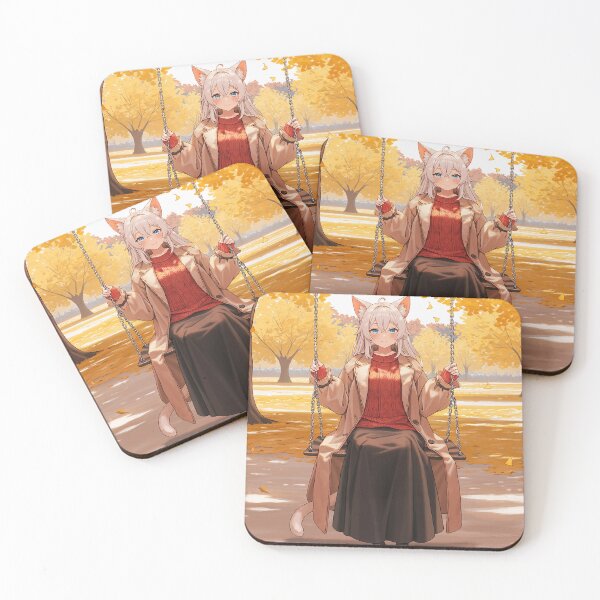 Item preview, A cute cat girl in the park  designed and sold by ecchidelights.