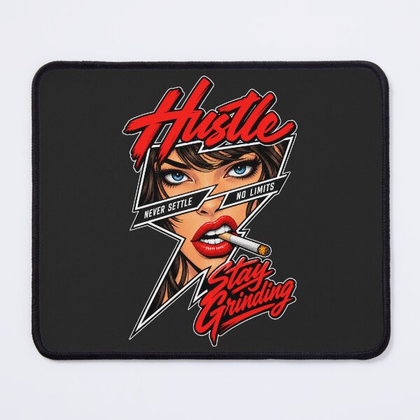 Item preview, Hustle Stay Grinding Never Settle No Limits Motivational Woman designed and sold by salmaousiri.