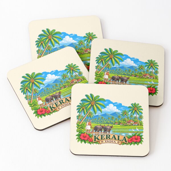 Item preview, Kerala Rice Fields - Traditional Farming in India designed and sold by Myra365Art.