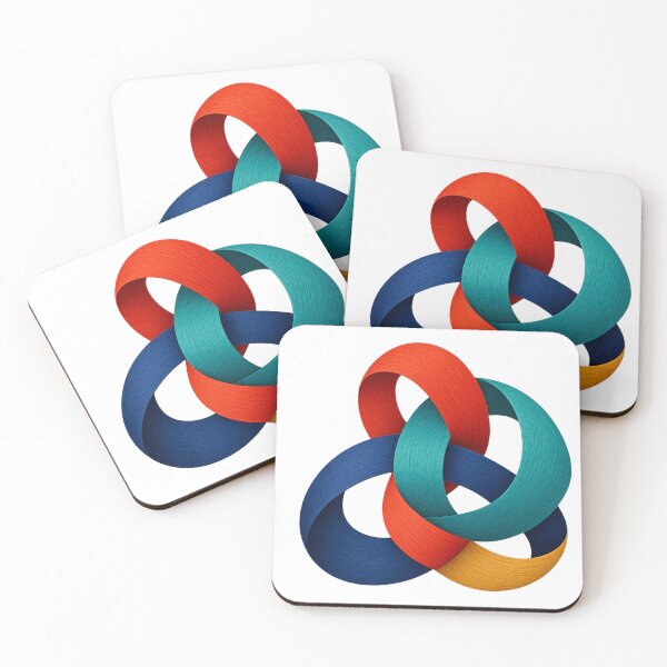 Item preview, Interwoven Color Loops Abstract Art designed and sold by Drip stamp.