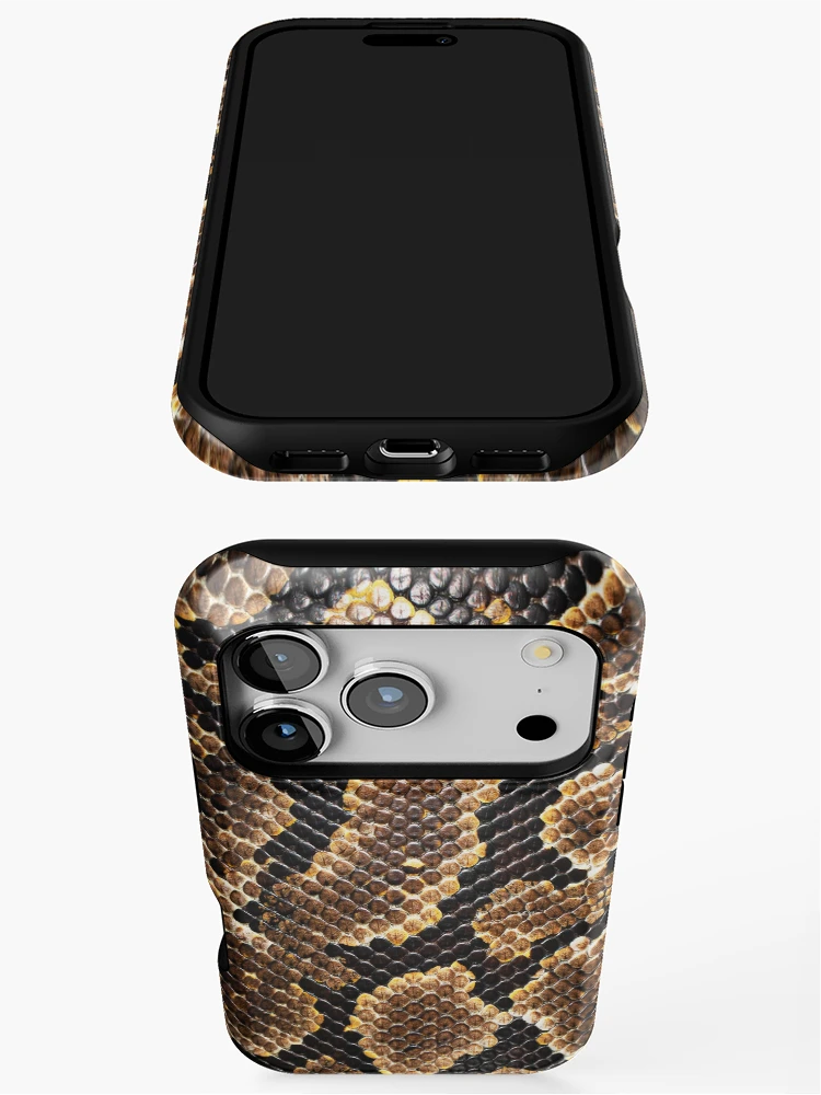 Thumbnail 3 of 4, iPhone Case, Python Scale Texture designed and sold by Exodoi.