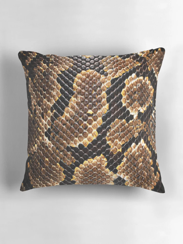 Thumbnail 3 of 4, Pillow, Python Scale Texture designed and sold by Exodoi.