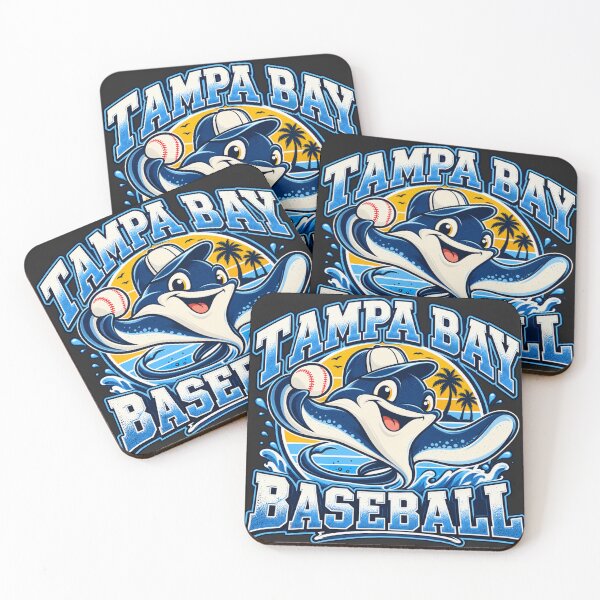 Item preview, Tampa Bay Baseball Ray Mascot Circular Sunset Palm Splash designed and sold by salmaousiri.