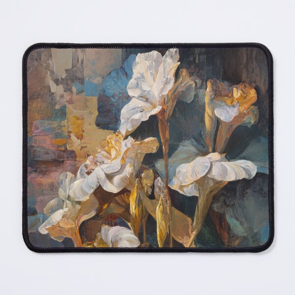 Item preview, Elegant white irises in full bloom  designed and sold by baksuart.