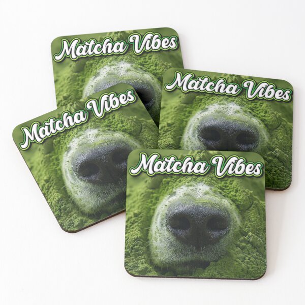 Item preview, Dog Nose Sniffing Matcha Powder – Matcha Vibes designed and sold by UUniqueIImprint.