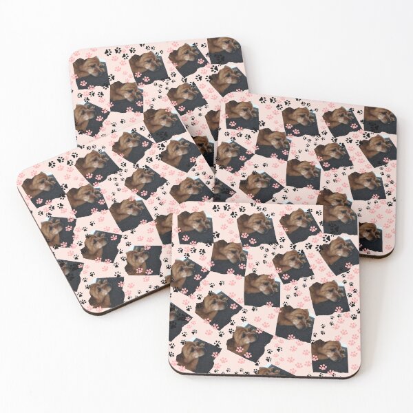 Item preview, Cute Cocker Spaniel Puppy and Paw Prints Pattern designed and sold by MTNADJE.