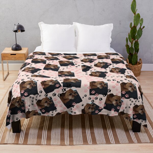Item preview, Cute Cocker Spaniel Puppy and Paw Prints Pattern designed and sold by MTNADJE.