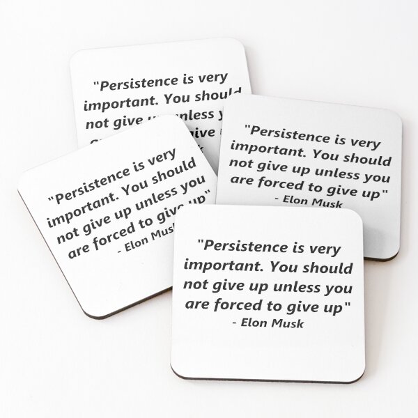 Item preview, Elon Musk Quote designed and sold by Kodas.