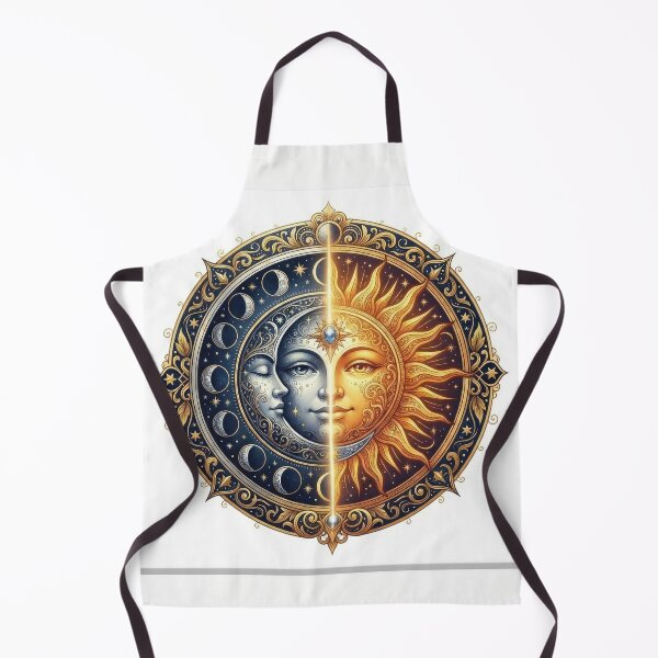 Item preview, Celestial Sun and Moon Mandala with Moon Phases designed and sold by Rahat3344.