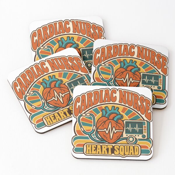 Item preview, Cardiac Nurse Gift - Heart Squad designed and sold by RedRubyBubble.