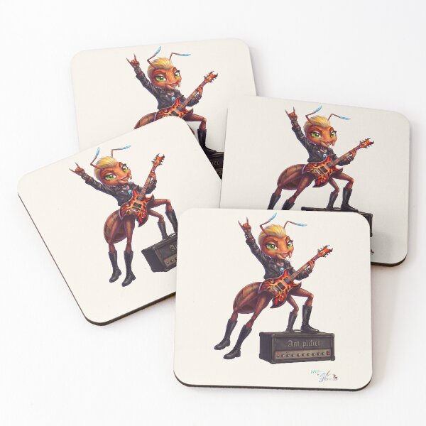 Item preview, MALÚ the Rocking Guitar Ant | Funny Heavy Metal Gift designed and sold by HERMIE-design.