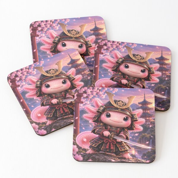 Item preview, Axolotl Samurai in Cherry Blossom Land designed and sold by Axokris.