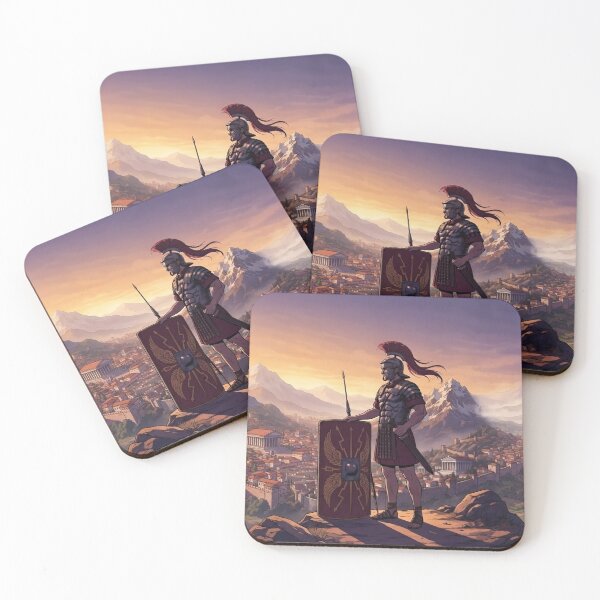 Item preview, Ancient Roman Legionnaire Guardian Anime Style Poster Art designed and sold by SetinM.
