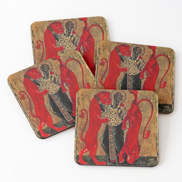 Item preview, Saint Ignatius of Antioch Martyrdom Eastern Orthodox Icon designed and sold by GuyBlank.