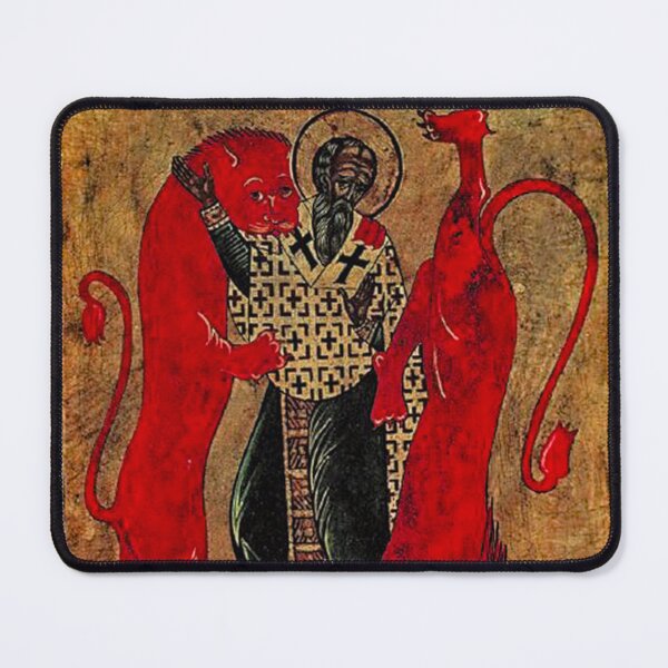 Item preview, Saint Ignatius of Antioch Martyrdom Eastern Orthodox Icon designed and sold by GuyBlank.
