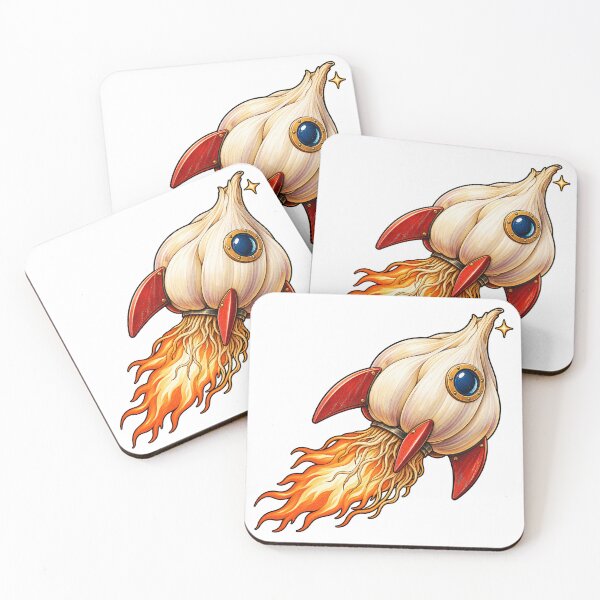 Item preview, Garlic Bulb Rocket with Root Flames designed and sold by Drip stamp.